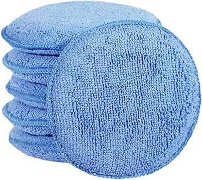FONAROLL Microfiber Wax Applicator Pads, Car Wax Applicator, Buffing & Detail Polishing Foam Pads for Car Cleaning and Fine Polishing (5" Diameter, 6 Pack)… by FONAROLL