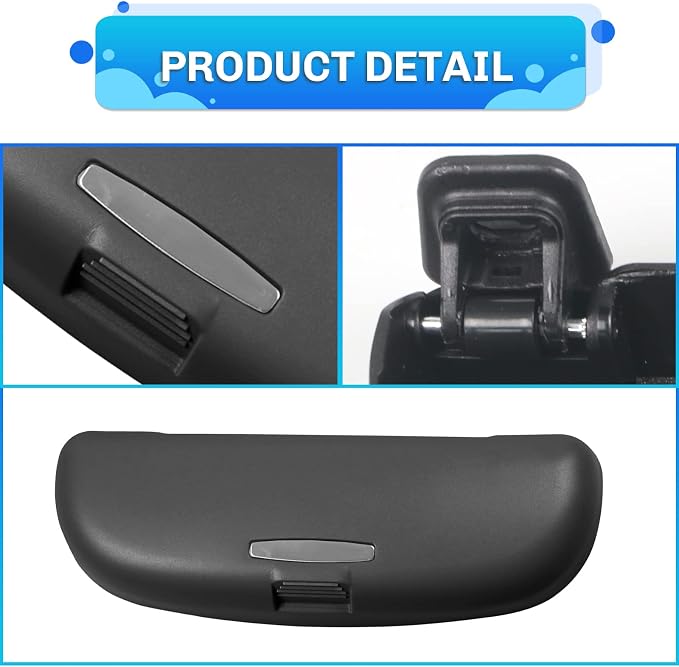 SXCY for 2022-2025 2026 Hyundai Tucson Santa Cruz Glasses Holder Box | 2024-2026 Tucson Santa Cruz Interior Sunglasses Case Holder 2024-2026 Tucson Accessories Handle Replaced Storage(Dark Gray) - Image 6