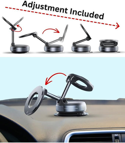 OOB 2026 Magnetic Phone Holder for iPhone 17-12 Models, MagSafe and Magnetic Andoid Models. Strong Suction Cup Base [99+LB] for Car and Office and Desk, Android HMD Skyline, Google Pixel 10 - Image 6