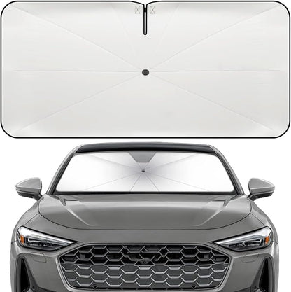 Windshield Sun Shade Umbrella for Audi A4 A5&S5 RS5 2018-2026 Front Window | Heat-Reflective Window Shade, Umbrella Sunshade Cover Blocks Heat, Protects Interior, Vehicle-Specific Precision Fit by Fshaanys