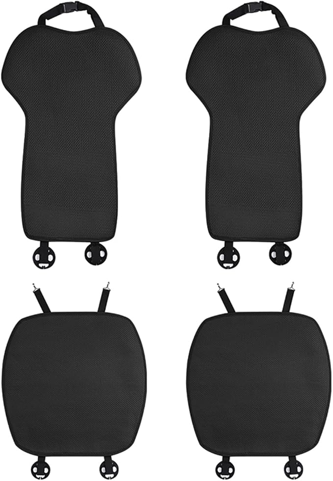 TOPABYTE Front Car Seat Covers for Tesla Model Y Model S Model X Model 3 | Breathable Interior Seat Cushion Protector for Tesla Model 3/Y/X/S 2017-2026 All Season Protection Breathable - Image 2