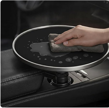 Car Desk for Laptop, Car Tray & Car Food Tray with Cup Holder ，Height-Adjustable 360° As Car Seat Tray Or Car Table Tray, Compatible with Tesla Model 3/Y/S, Ford/Most Vehicles (Black) - Image 4