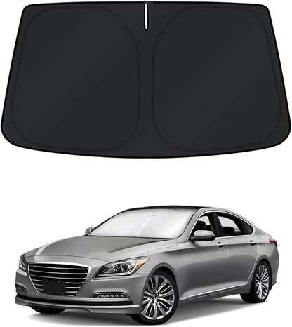 KUST Windshield Sun Shade for Hyundai Genesis 2015-2016 & Genesis G80 2017-2020 Window Accessories Shade Sun Visor Foldable Block UV Rays Keep Car Cooler by KUST