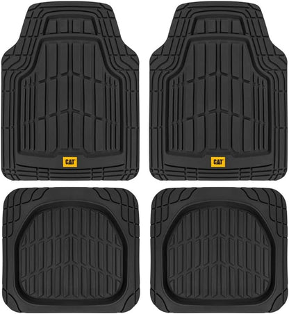 CAT Front Seat Covers for Cars (2-Pack) & 4-Piece Trim to Fit, Heavy Duty Protection, All Weather Floor Mats – Universal Fit, Waterproof Mats, Easy Install, for Trucks, SUVs, Vans, & Car Accessories - Image 6