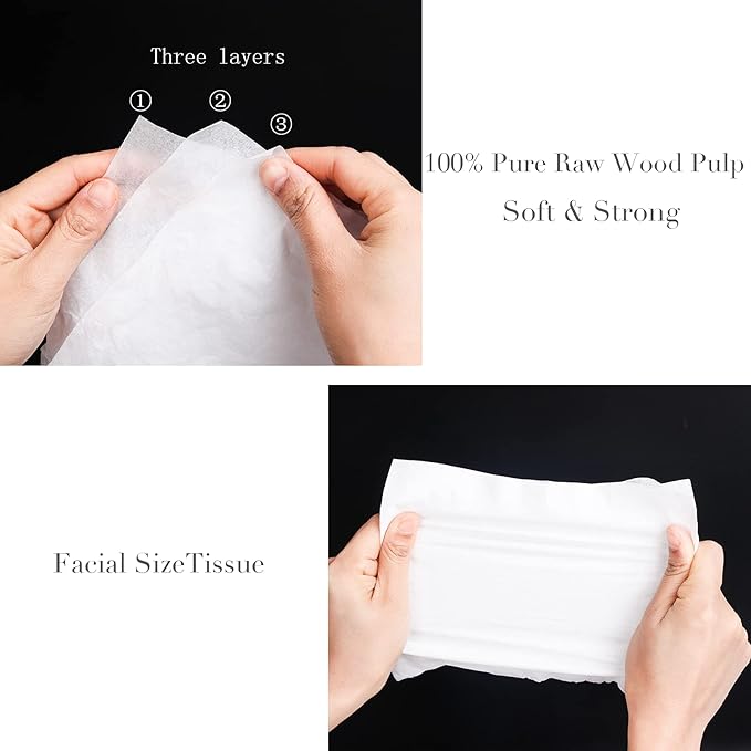 Car Round Canned Tissue Box Cup Holder Facial Tissues,Cylinder Tube Face Towel,4 Canister 3-Ply Car Napkins for Travel Tissue Bulk Fit Home,Office,School by CLOVER - Image 7