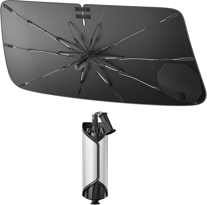 SXCY for 2025 2026 GMC Terrain Windshield Umbrella Sunshade [Easier Foldable] for 2025 2026 GMC Terrain Accessories 2026 Terrain Sunshade Umbrella for 2026 Terrain Windshield Sun Shade Umbrella by SXCY