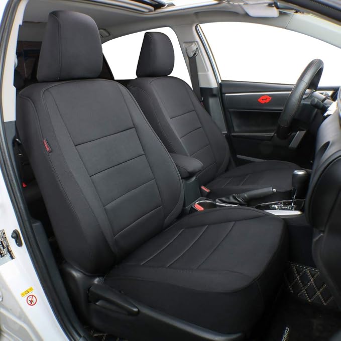 EKR Car Seat Covers for Subaru Crosstrek 2026 Base,Neoprene Full Set | Custom Fit for Subaru Crosstrek 2026 Base(Rear W/ NO Armrest),Glove-Like Fit,Easy Clean,Neoprene (Black) by EKR