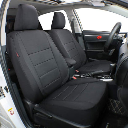 EKR Car Rogue Seat Covers 2014-2020(No Sport),Neoprene Full Set | Custom Fit for Nissan Rogue(Not for Sport) S/SV/SL 2014-2020 Car Seat Cover Full Set,Neoprene(Black) by EKR