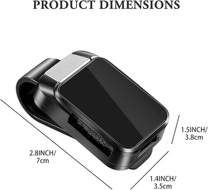 Sunglass Holderfor Car Visor Cip. Push-Button Opening Car Sunglass Holder, Visor Sunglasses Holder Cip. Fits Cars, Trucks. SUVs and More (Black) - Image 7