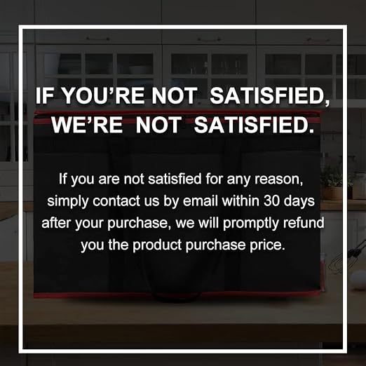 Bodaon Insulated Food Delivery Bag with Hard Bottom, 3XL, Black-Red, 1PK | Stable and Durable Catering Bag, Large Capacity Thermal Cooler Tote for Hot and Cold Food Transport for Restaurant Deliveries - Image 9
