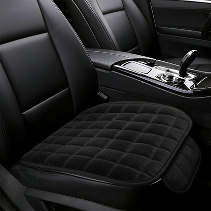 YoRise Car Seat Cushion, Car Driver Seats Protector Cover (Black) | Soft Plush Auto Seat Pad with Storage Pocket, Car Seat Cover with Non-Slip Rubber Bottom, Winter Vehicle Accessory by Unknown