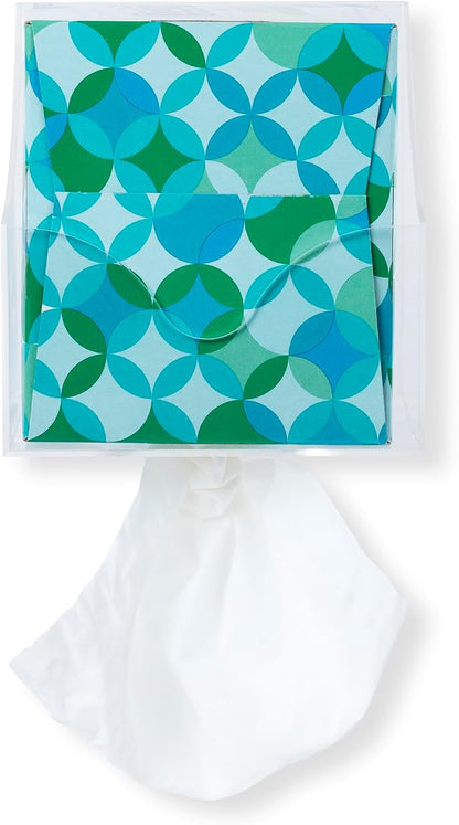 IneVibe Square Tissue Box Holder for Small Spaces Wall Mounted | Place Under Cabinet or Side of Desk, in RV, Bathroom - Acrylic Facial Box Dispenser, Face Down or Sideways in Tight Areas - Image 7