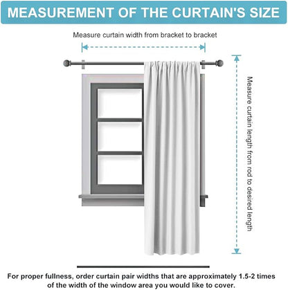 RYB HOME Black Blackout Curtains for Bedroom Living Room 72 inches Long | Room Darkening, Thermal Insulated, Privacy Protection, Rod Pocket, Drapes for Office Home Theater, W42 x L72, Black, 2 Panels - Image 8