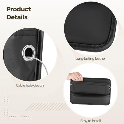 2 Pcs Car Seat Gap Filler Organizer, Universal Premium Leather Front Seat Side Organizer, Gap Filler for Car, Leather Car Storage Box with Multi-Pocket Design for Car Truck - Image 3