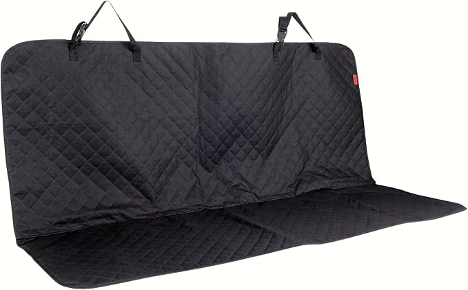 Kaiphy Dog Car Seat Cover, Back Seat Cover for Dogs Pet Car Seat Protector Waterproof Bench Car Seat Cover, Non-Slip Rear Seat Cover with 4 Safety Belt Openings for Safe Travel, Fits Cars Trucks SUVs - Image 2