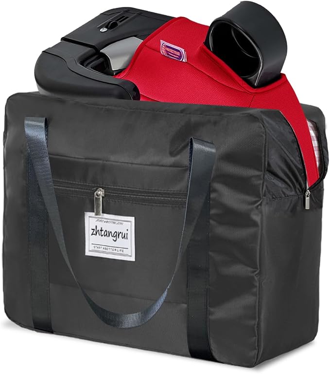 Backless Booster Seat Travel Bag for Airplane, Black | Durable Car Seat Cover & Carrier, Easy Airplane Travel by zhtangrui