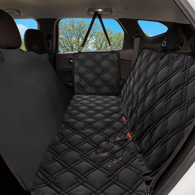 Meadowlark Dog Car Seat Cover, X-Large Heavy Duty Pet Seat Cover for Back Seat, Extra Padded Non-Slip Dog Hammock, Water-Resistant Back Seat Protector for Cars Trucks and SUVs (64” W x 60" L) - Image 4