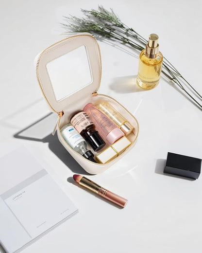 Travel Clear Makeup Bag Set, TSA Approved Cosmetic Bag Case with Zipper Portable Makeup Pouch Toiletry Bag Traveling Cosmetic Organizer Storage Bag Car Organizer Car Essentials - Image 3