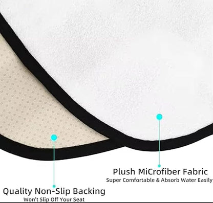 Waterproof Sweat Towel Car Seat Cover Sweat Carseat Protector,Perfect for Universal Anti-Slip Car Truck SUV Seat, Great for Post Gym Workout, Running, Swimming, Beach and Hiking (White) - Image 5