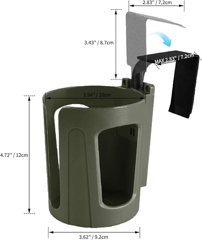 Large Car Door Cup Holder, Side Window Seat Armrest Drink Holder | Holds Large 8-40 oz. Bottles, Mugs and Other Big Drinks in 3.15"-3.93" - Image 6