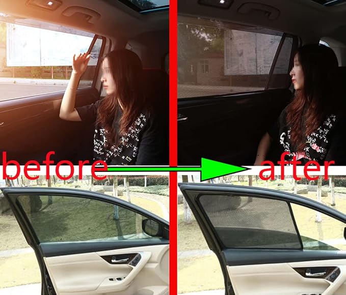 Car Window Shade for Kids Side Window Sun Shade for Tiguan 2018-2023 2024 Magnetic Curtain Sun UV Protection Covers for Baby Sleeping Auto Accessories,7PCS - Image 7