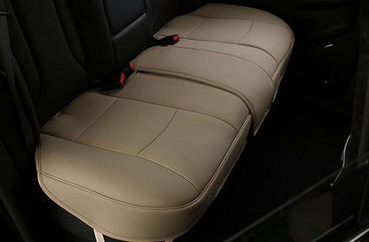 EDEALYN® 1 Pack Scalable (124-140cm) Back Seat Cover Car Seat Cover Seat Protector Rear Seat Bottom Cover Fits 90% of car - for Seat Bottom Only (Tan - Rear seat) by EDEALYN