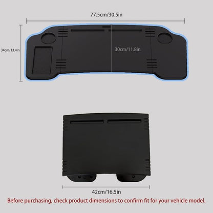 Foldable Car Desk for Tesla Model Y Model 3 Car Food Tray | Car Desk for Laptop | Car Tray Tesla Table | Steering Wheel Tray Table | Multipurpose Travel Car Accessories - Image 3