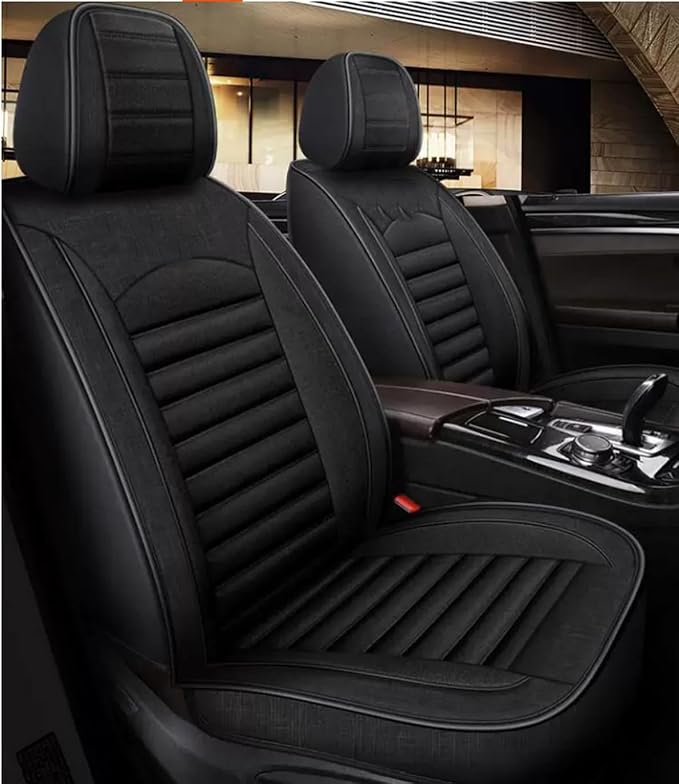 for car seat Covers Non-Slip （E.g, for Tesl,for Mercedes-Benz,for BMW,for Audi, for Ford, for Honda, for Nissan,for Toyota,for Chevrolet,for Jeep.. (Black (line)) - Image 8