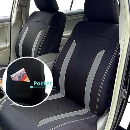 4PCS Cooling Car Seat Covers,Breathable Front Seat Covers with Mesh Construction and Foam Padding,Car Seat Protector to Reduce Back Sweating,Universal Car Interior for Car SUV (Gray) - Image 5