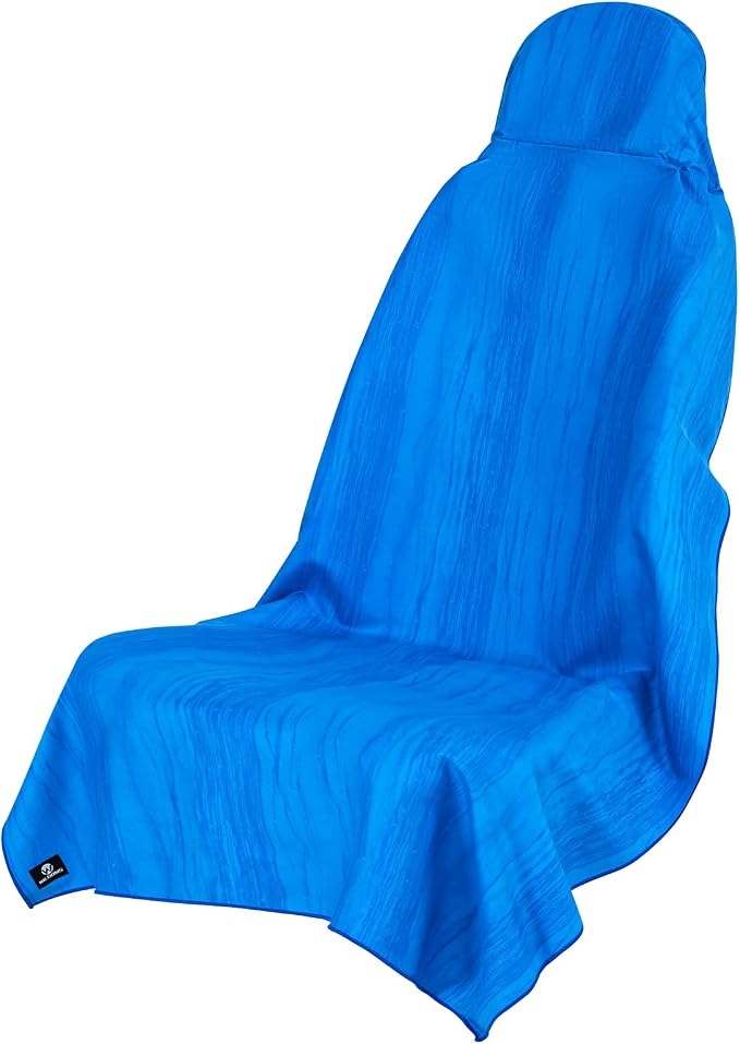 Car Seat Towel Cover, Full-Sized, Sweat Absorbing Seat Protector for Gym | Washable quick-dry towel cover protects front seats from sweat and water after gym, workout, running, beach and swimming by WILDOMS