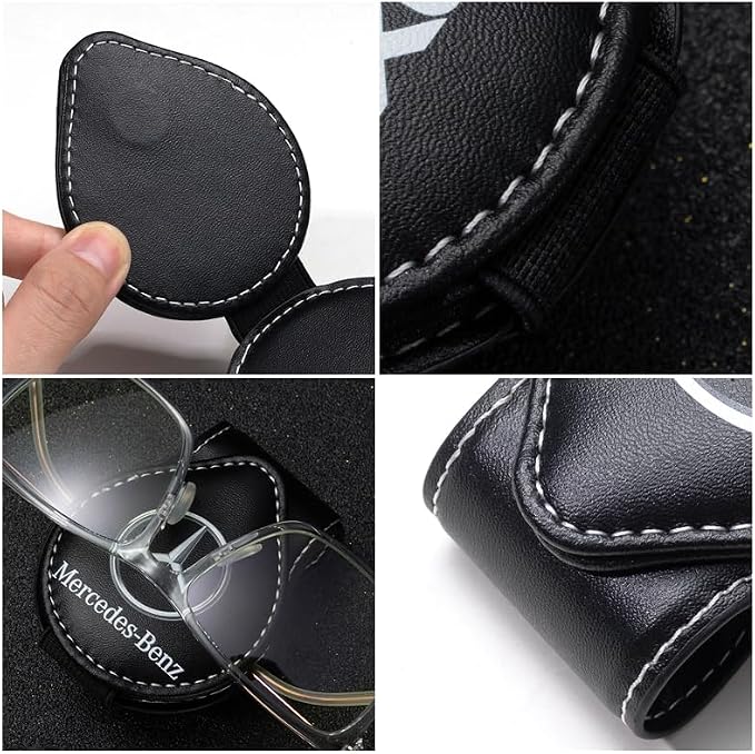 Car Sunglasses Holder for Mercedes Benz CESM CLK GLK GL AB AMG GLS GLE AMG Series, Glasses Holder for Cars,Car Visor Sunglasses Clip,Clip-on Car Glasses Holder Black - Image 5