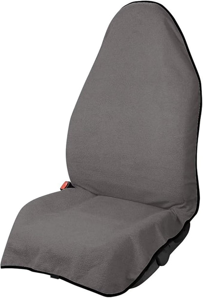 Car Seat Covers - Front Seats Sweat - Absorbent & Waterproof Towel Material, Ideal for Gym, Running, Swimming, Beach & Hiking - Fits Cars, SUVs, Trucks (Classic Gray, 1 Piece) by Unknown