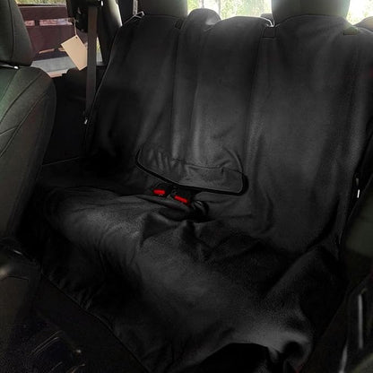 Car Towel Seat Cover, Waterproof Non-Slip Back Seat Protector for Post Gym Workout Beach Hiking, Sweatproof Washable Bucket Seat Protective Cover for Car SUV Truck Sedan (Black) - Image 6