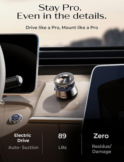 LISEN Suction Phone Mount【2026 Auto Vacuum 3.0】, 360 Adjustable Magnetic Phone Holder for Car Dashboard Universal Magsafe Accessories Gifts for Men Women for iPhone 17 Pro Max Air 16 15 14 13 12 - Image 2