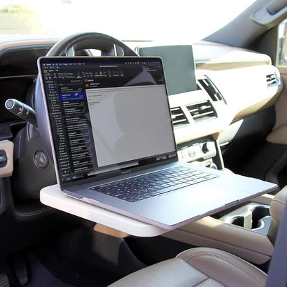 Limitless RoadWarrior Double-Sided 2-in-1 Car Food Tray and Steering Wheel Desk for Laptops, Tablets, Writing, and Dining (Black) - Image 6