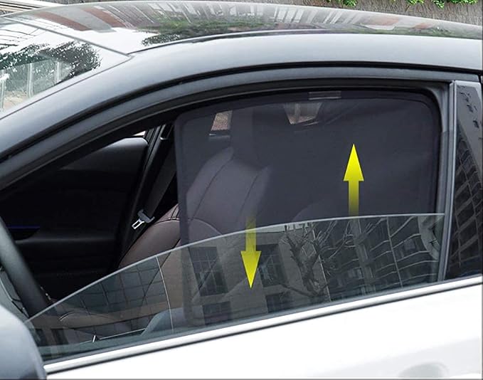Bwen Car Window Shades Fit for Chevrolet Equinox 2018 | Foldable Window Sunshades for Equinox, Custom Fit Side Window Sunshade for Blocks UV Rays Glare, Magnetic, 4pcs - Image 6