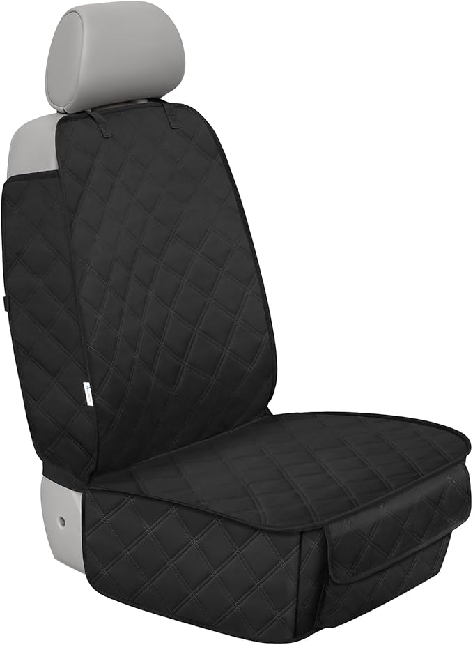 ALLANSING Front Seat Cover for Dogs with Side Flaps, Heavy Duty 900D Waterproof Seat Protector, Protects from Dirt & Scratches, for Pets & Daily Use, Fits Cars SUV Trucks Minivans (1-Pack) by CARS%C2%B7DOGS%C2%B7SING