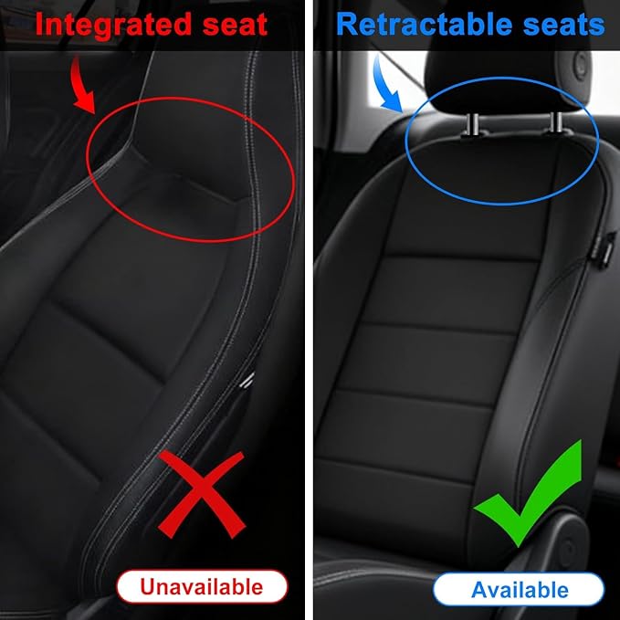 2 Pack Seat Back Protector - Leather Kick Mat with Storage Pockets, Front & Back Seat Cover for Kids -Large Capacity Car Seat Organizers and Storage for Child, Splashproof & Easy Clean - Image 4