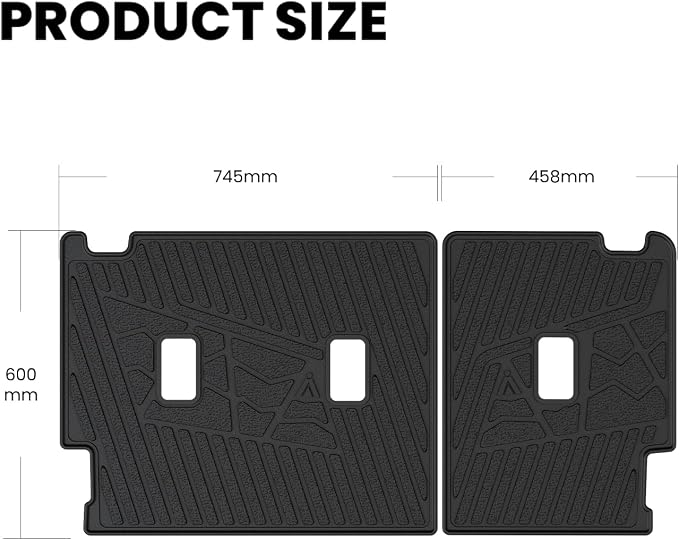 LASFIT Rear Back Seat Cover for Ford Bronco 4-Door 2021-2026 Backrest Mats | All Weather Waterproof Protector Split-Seat Design Seat Back Liner Non-Slip Easy Clean, Not Fit Bronco Sport or 2 Door - Image 3