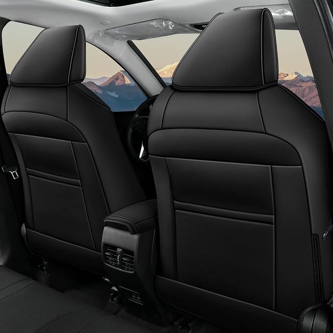 Custom Fit Seat Covers for Toyota Corolla 2020-2026 SE/XSE/FX | Black Full Set, Premium Faux Leather, Waterproof, Airbag Compatible, Easy to Clean, Factory-Style Fit, Interior upgrades - Image 3