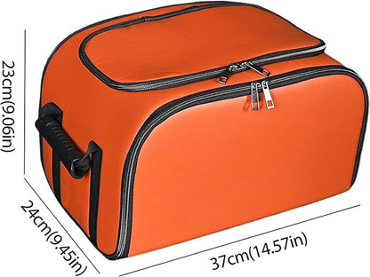 Foldable Car Insulated Storage Box, Portable Thermal Cooler Bag with Double Zipper & Sturdy Handle, Multi‑Purpose Car Seat Trunk Organizer for Drinks Snacks, Outdoor Picnic Camping Road Trips - Image 3