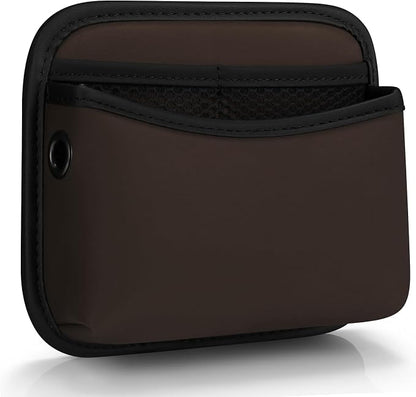 Accmor Universal Car Side Pocket Organizer, PU Leather Car Pocket Pouch for Car Seat, Door, Window, Console, Cards Trash Cell Phone Sunglasses Holder for Car, Brown by Accmor