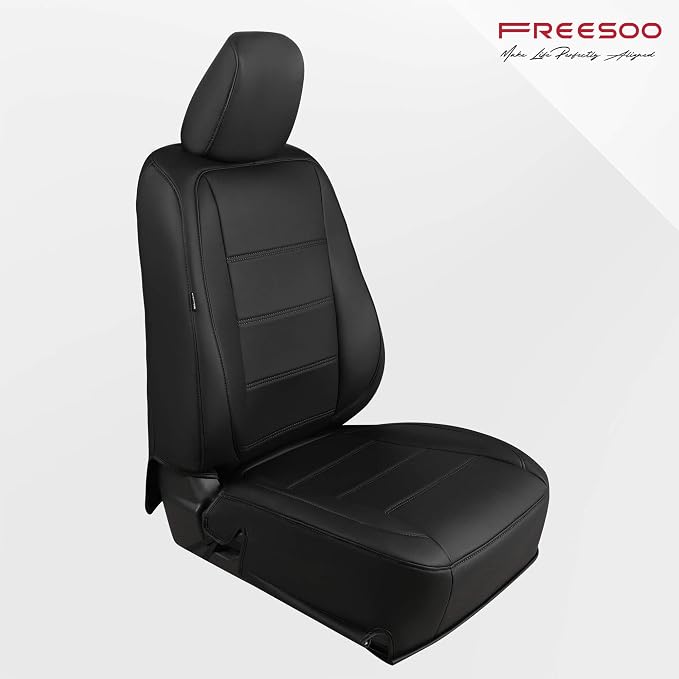 FREESOO Custom Leather Seat Covers for Toyota Corolla Hybrid LE 2023-2026 | Sedan, Full Set, Waterproof, Airbag Compatible, Scratch-resistant, Anti-slip, Protector Cushion, Durable Material, Easy-clean - Image 7