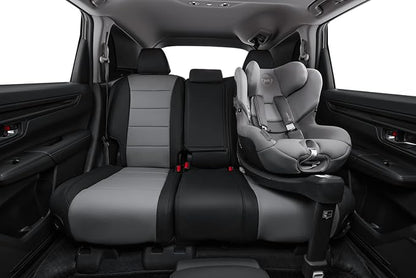 coverdream Custom Seat Covers for 2015-2016 Honda CR-V,Premium Faux Leather Car Seat Cover Set,Full Set Waterproof SUV Seat Protector,Armrest Covers Included (Black/Gray) - Image 2