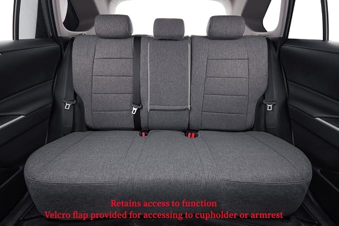 coverdream Custom Fit Corolla Seat Covers for Toyota Corolla S,SE,XSE 2014 2015 2016 2017 2018 2019 (Gray,Full Set) - Image 4