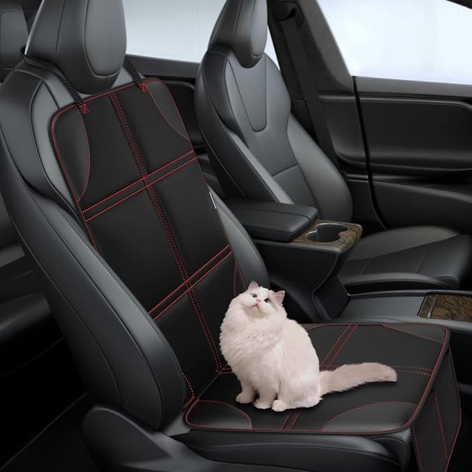 Meolsaek Car Seat Protector, Non-Slip Backing Will Not Leave Imprint | Waterproof Thicker Car Seat Cover for SUV, Sedan, Truck, Leather Car Seat Cushion - Image 3