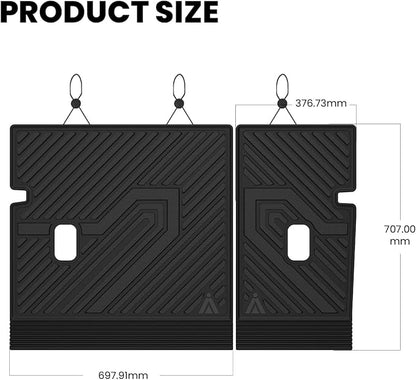 LASFIT Rear Seat Back Protector for Honda Civic 2022-2026 -Hatchback | 3D Laser Custom Fit For 22-26 Civic | Flexible Non-Curl Recyclable TPE | Anti-Slip & Easy Wash - Image 7