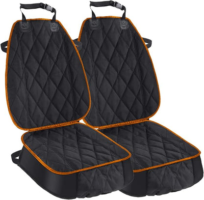 AsFrost Dog Car Seat Cover for Cars SUVs Trucks, Thicked 600D Oxford Heavy Duty Waterproof Front Car Seat Covers for Dogs Durable Nonslip Padded Pet Car Seat Protector with Side Flaps, 2 Pack | Thicked 600D Oxford,Heavy Duty, Waterproof,Durable, Nonsli... by AsFrost