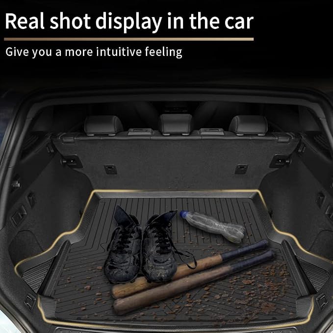 Upgrade Corolla Cross SUV Cargo Liner | Custom Fit Trunk Mat Compatible with 2022 2023 2024 2025 Toyota Corolla Cross (FWD Models Only) | All Weather TPE Cargo Mat for Corolla Cross - Image 8