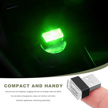 4 PCS USB LED Car Interior Atmosphere Lamp, Mini Night Light Plug-In Trunk Ambient Lighting Kit, Portable USB Interface LED Lamp Interior Decoration for Vehicle Home Office (7 PCS) - Image 4